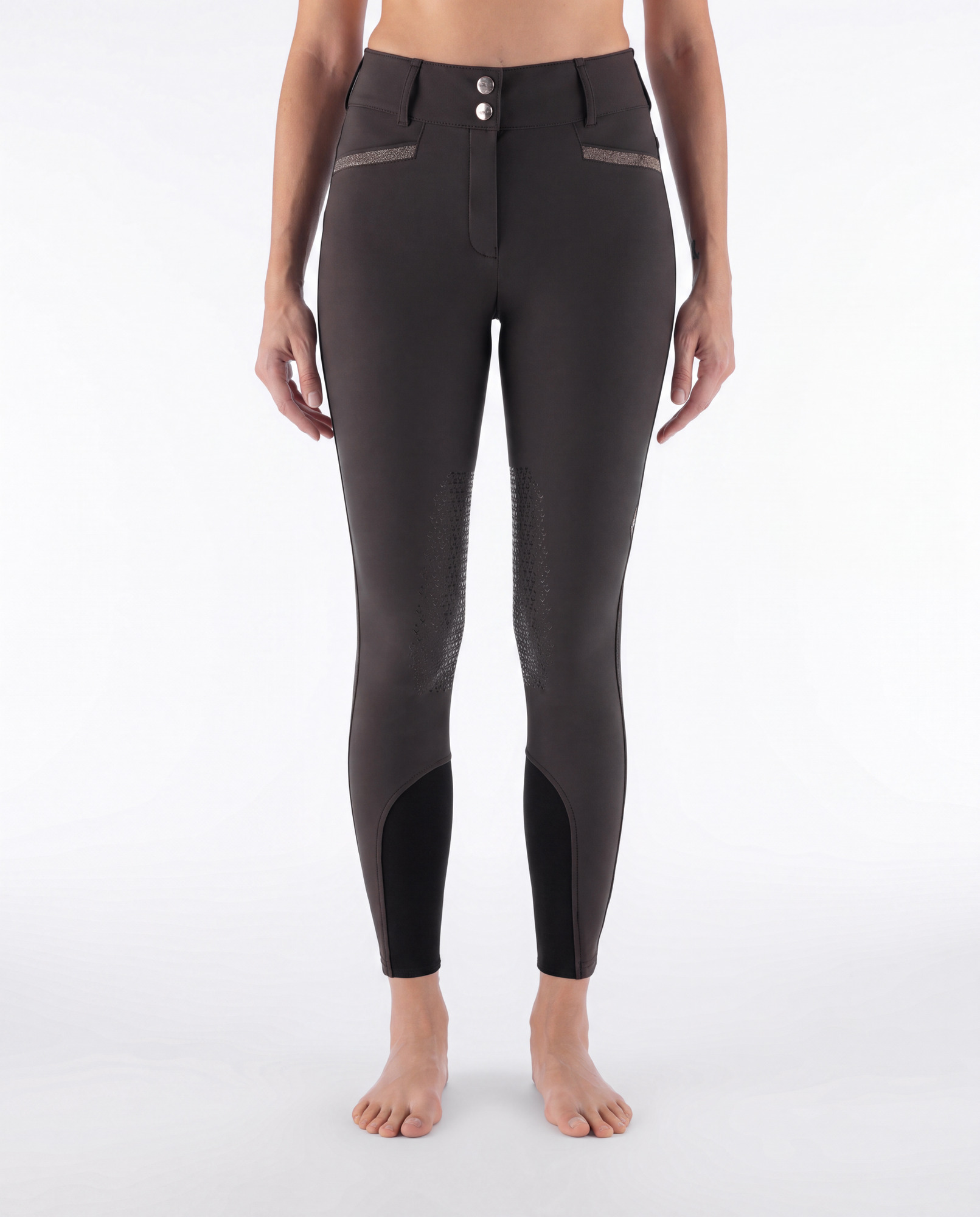 Equiline FW26 High Waist Rijbroek Knie Grip Eqcrystalek