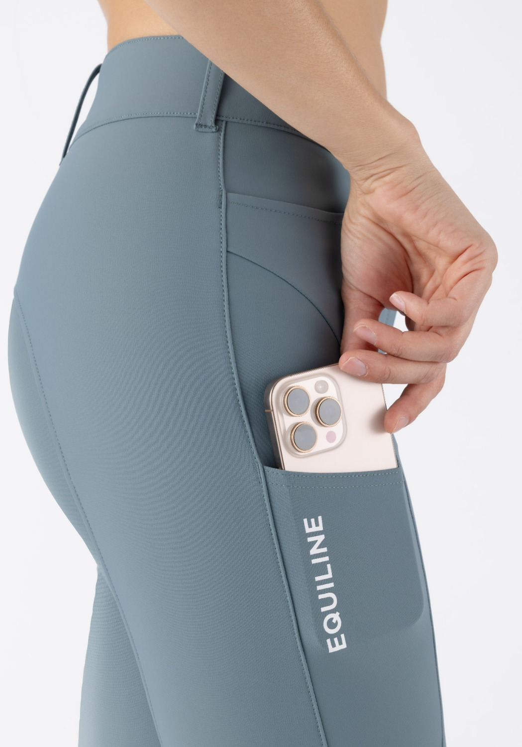 Equiline SS26 High Waist Rijbroek EQCusmakh Knie Grip