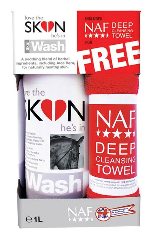 NAF Love the SKIN he's in - SKIN Wash 1L with towel