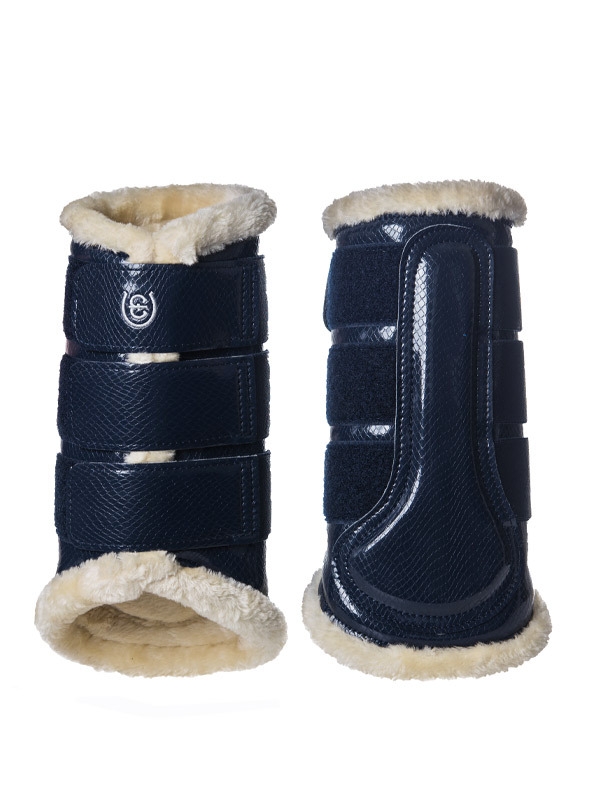 Equestrian Stockholm Brushing Boots Midnight Blue