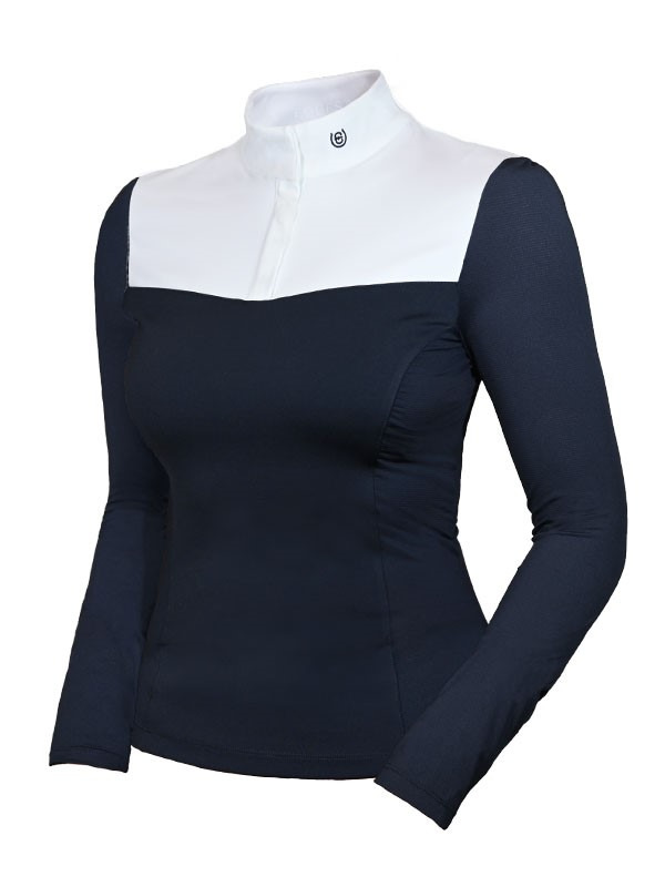 Equestrian Stockholm FW'23 Navy Refined Competition shirt Longe Sleeve