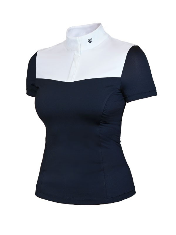 Equestrian Stockholm FW'23 Navy Refined Competition shirt Short Sleeve