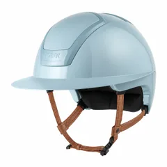 Kask Nemesi Wide Peak Shine Soft Blue Licht Bruin Kinbandje