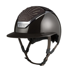 Kask Star Lady Pure Shine Chrome 2.0 Brun Espresso Cristaux Origine Grège