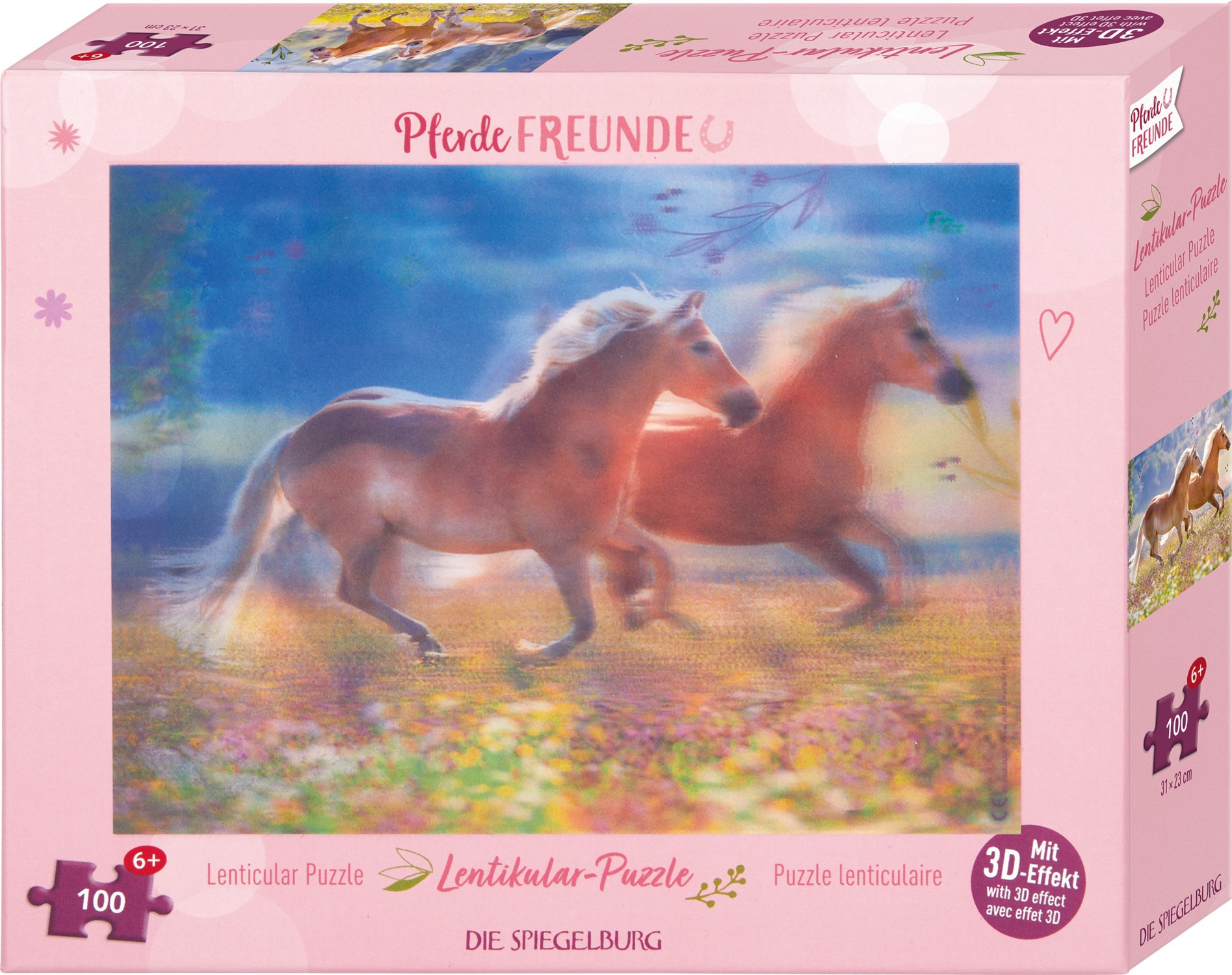 Horse Friends Puzzle mit Lentikular-3D-Effekt
