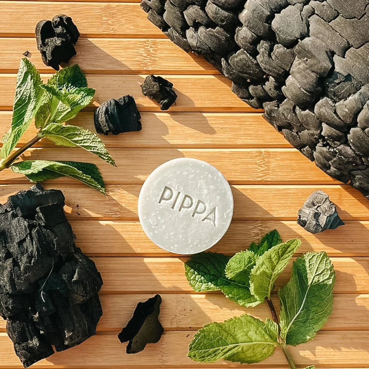 PIPPA Refreshing Body Bar Charcoal & Peppermint