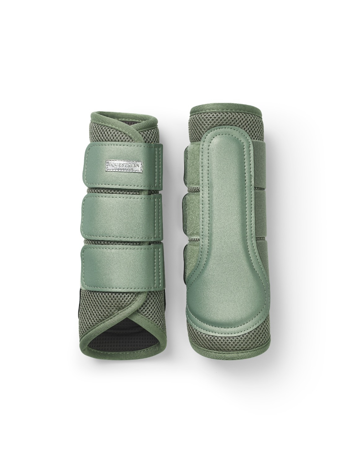 Equestrian Stockholm Pistachio White Classic Mesh Brushing Boots