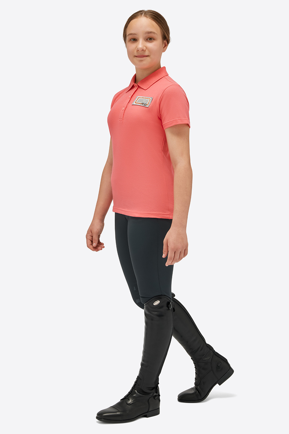 RG SS'24 Jersey S/S Training Button Polo Meisjes