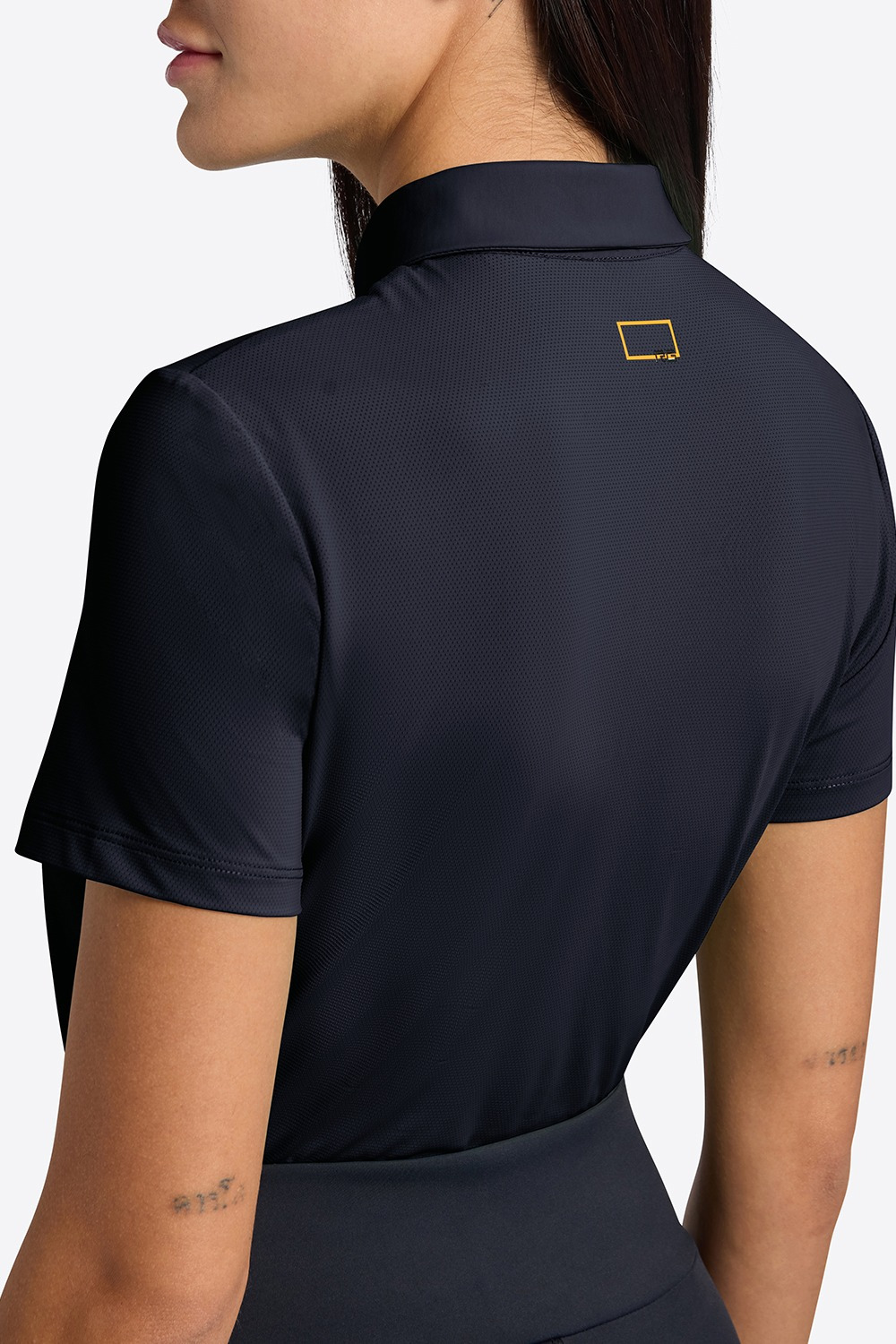 RG SS25 Micro Perforated Jersey S/S Training Zip Polo Dames