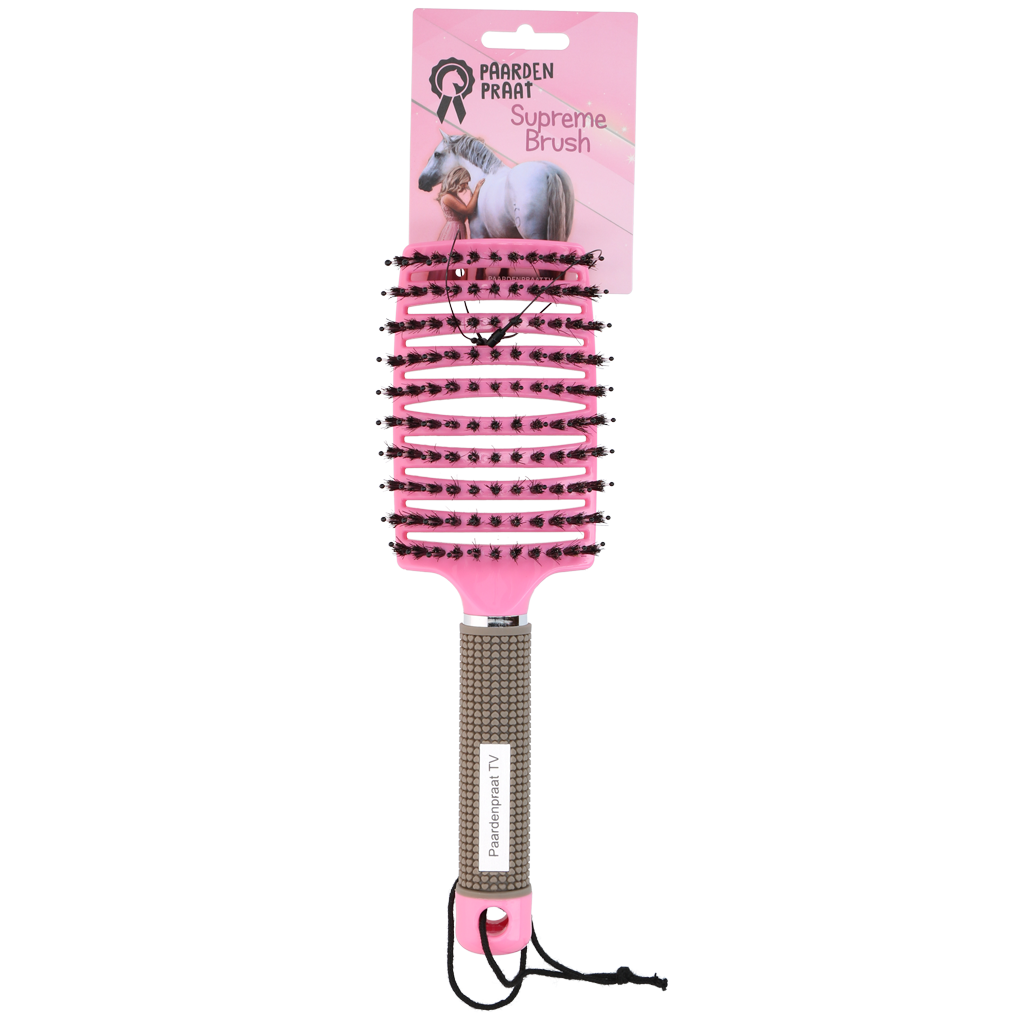 PaardenpraatTV Horse Supreme Bürste Rosa
