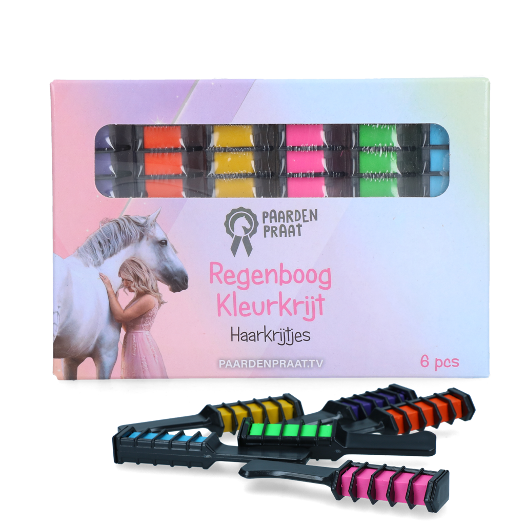 PaardenpraatTV Rainbow hair crayons