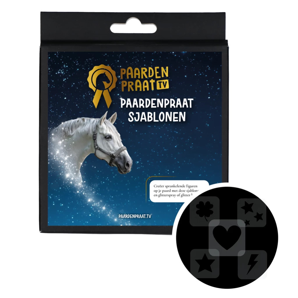 Paardenpraat TV Schablonen, 5 Stück