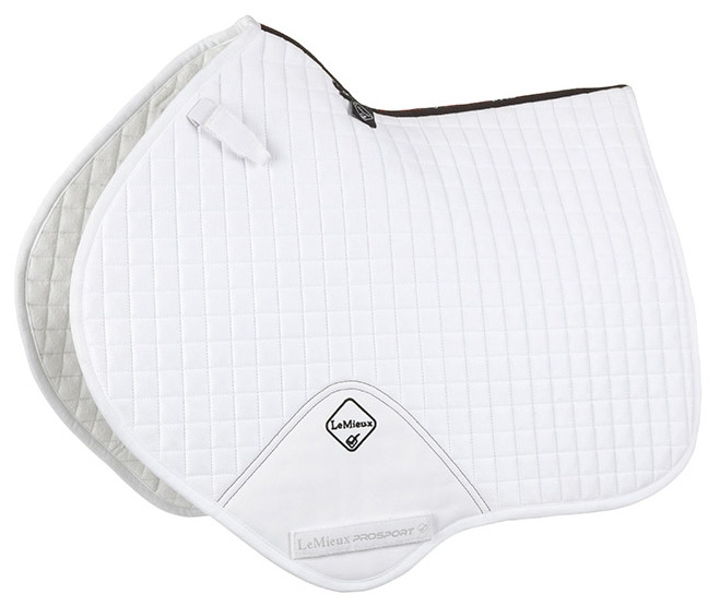 LeMieux Pro-Sport Saddle Pad White Suede