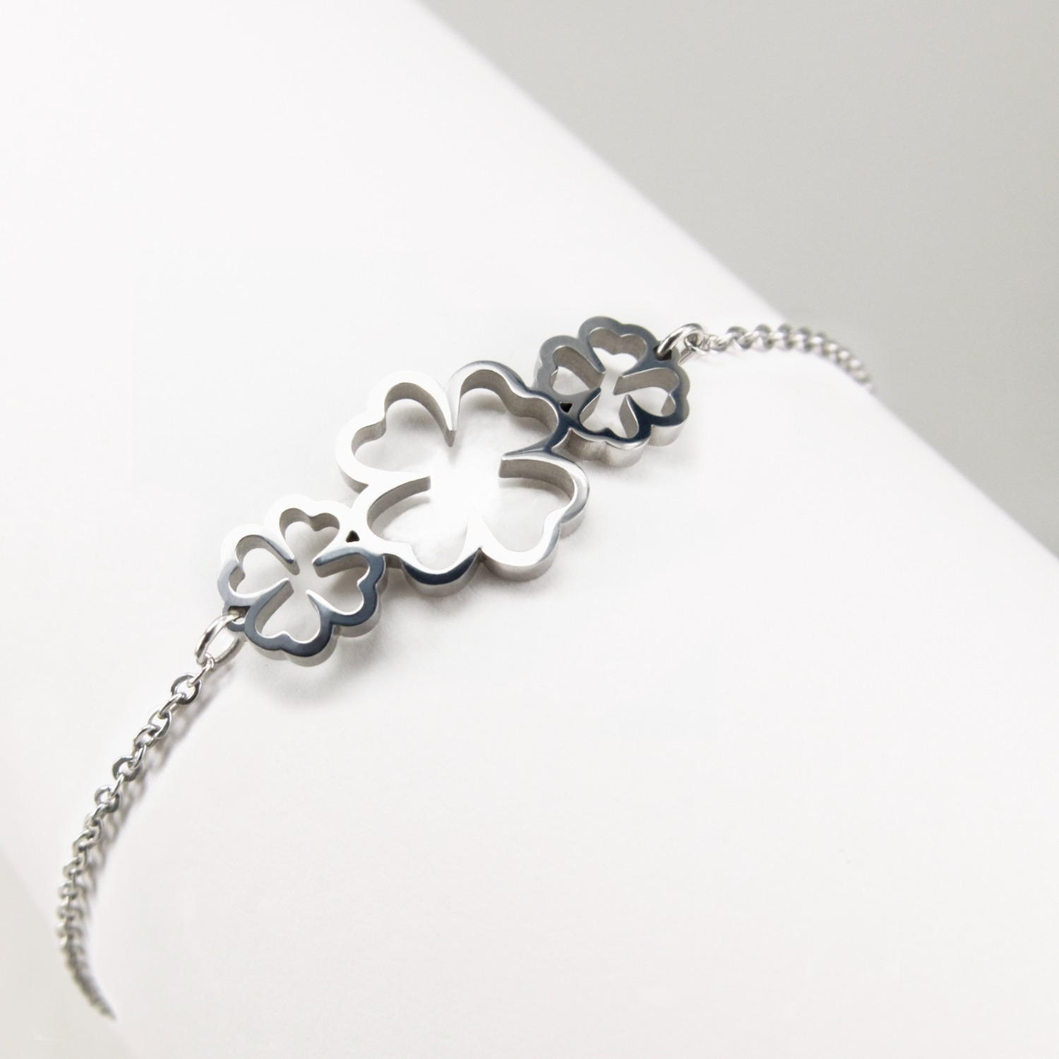 Ponytail & Co Armband mit 3 Kleeblättern