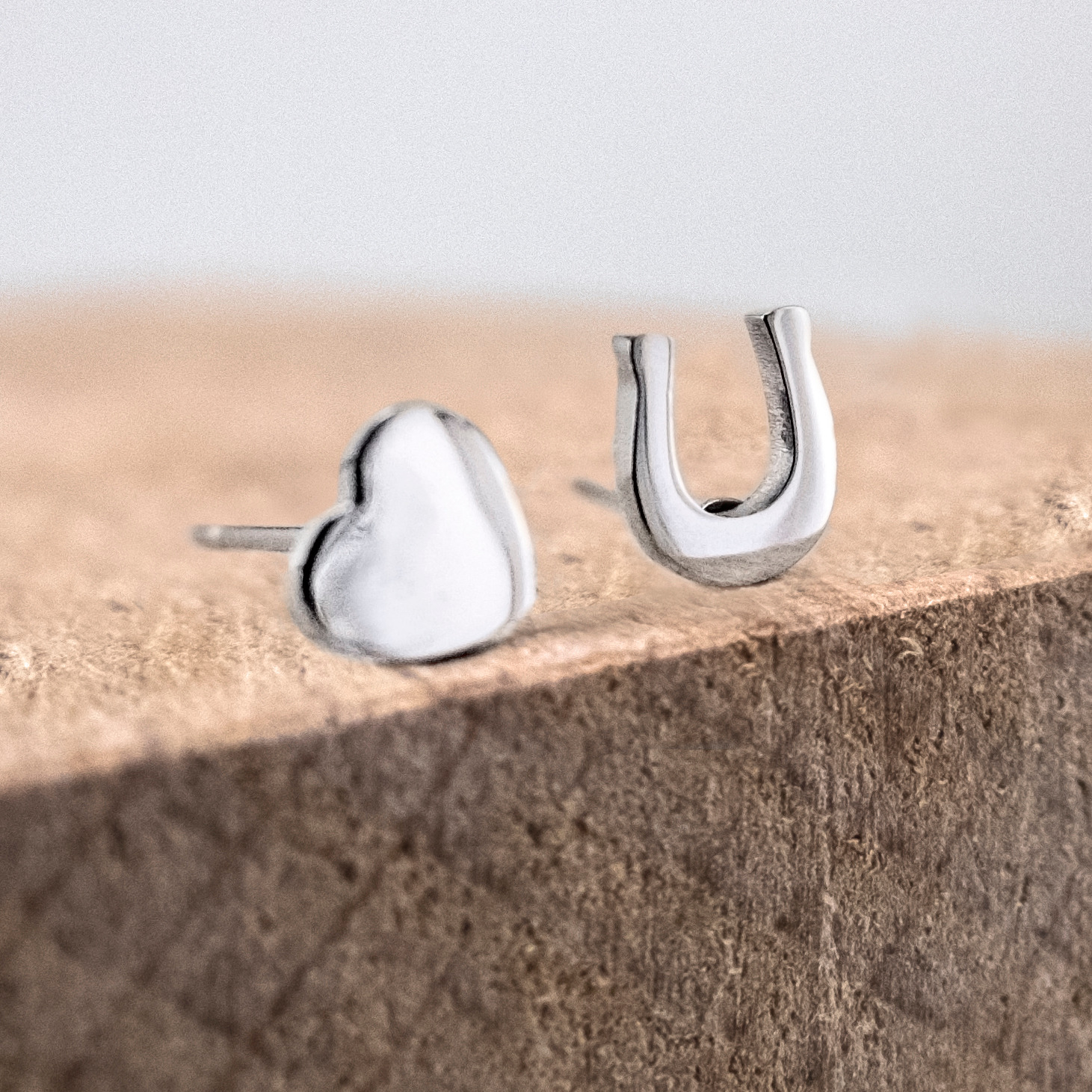 Ponytail & Co Ohrring Hufeisen & Herz