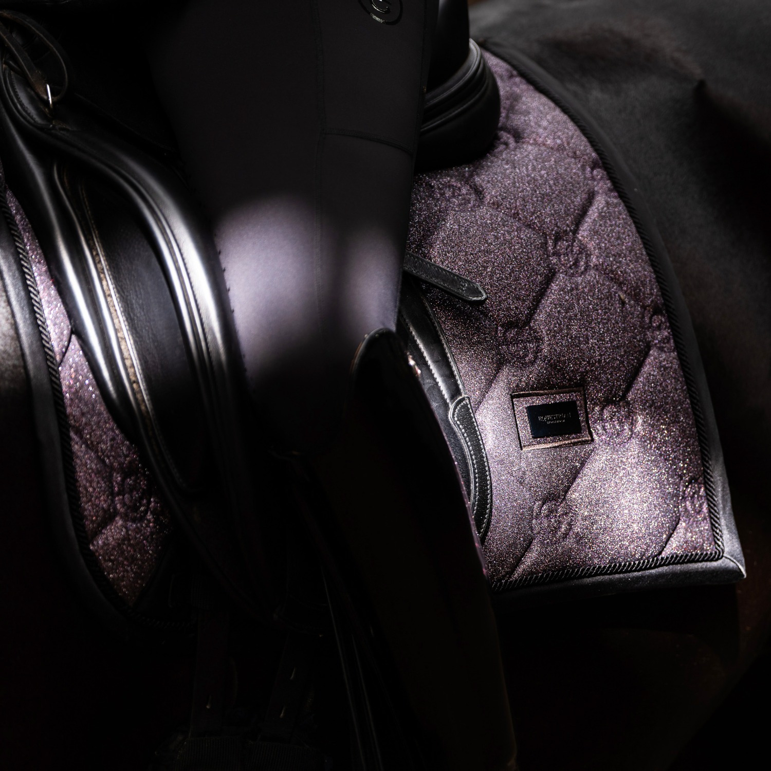 Equestrian Stockholm FW'24 Purple Glimmer Dressage Saddlepad