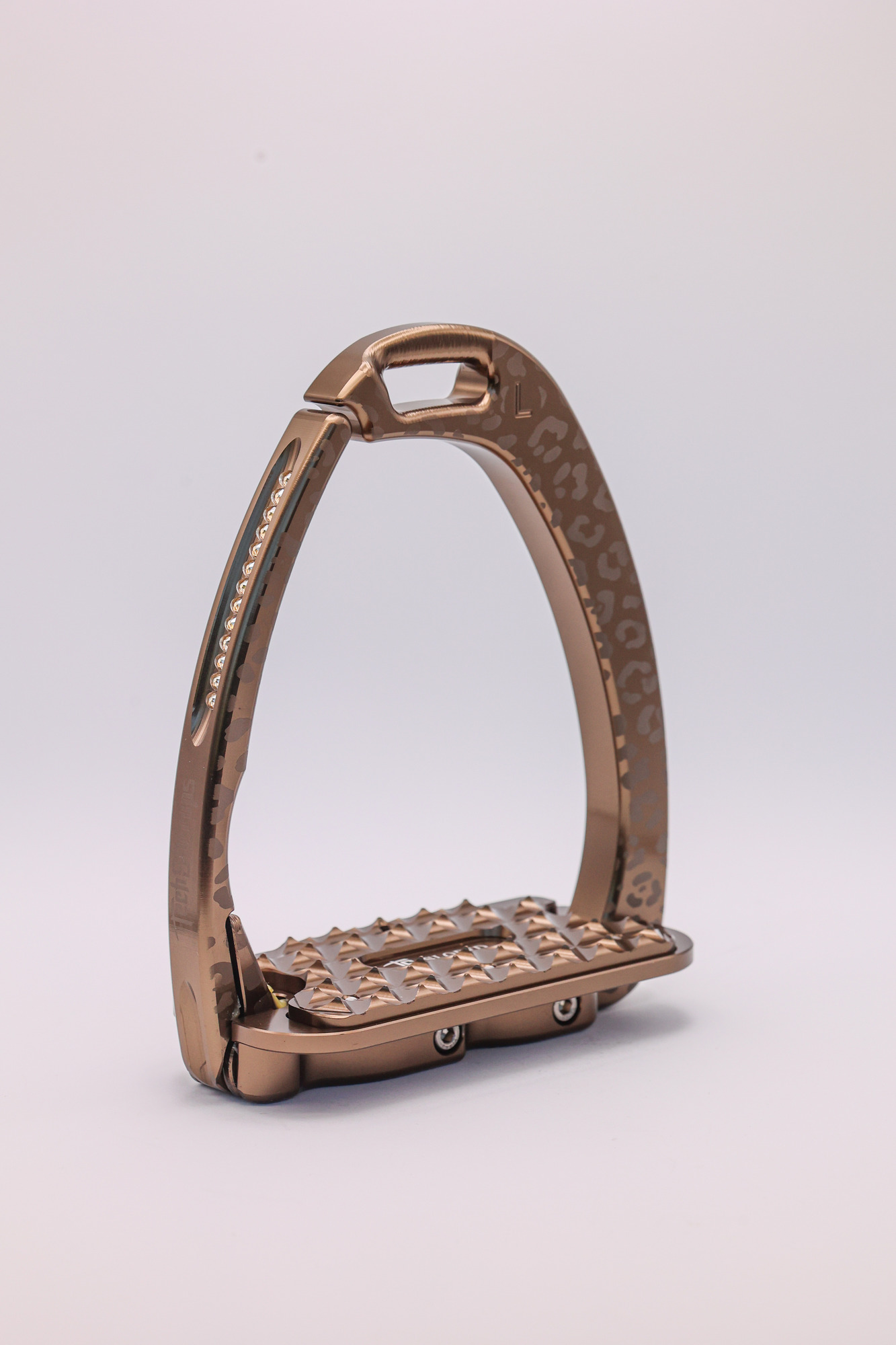 Tech Stirrups Venice Sloped Evo Leopard Limited Edition Swarovski
