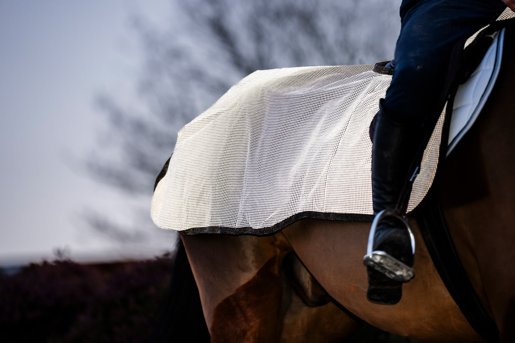 Bucas Reflectglow Riding Rug Checked / Reflective