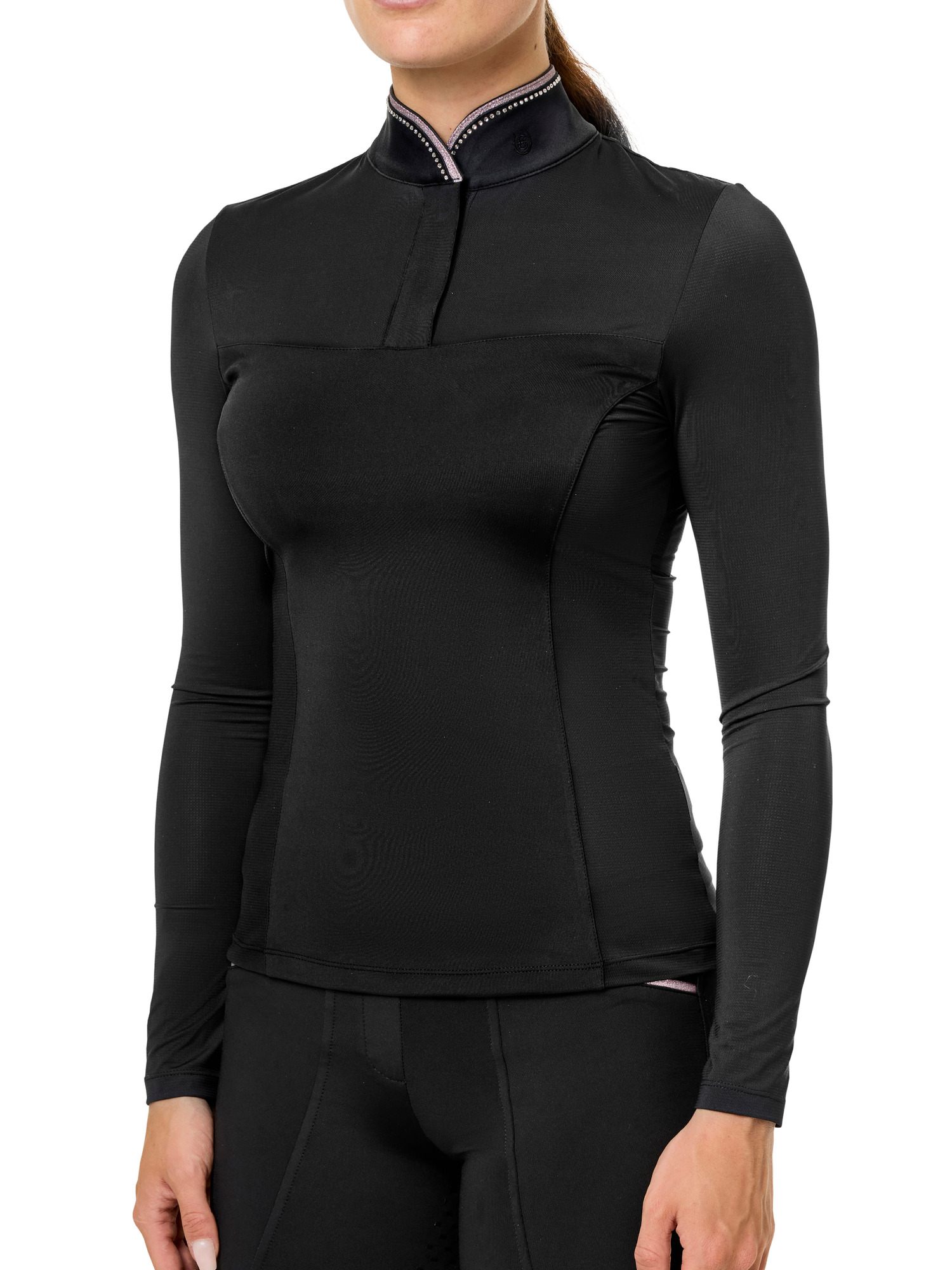 Equestrian Stockholm Glimmer Revenew Top Black Pink Glimmer