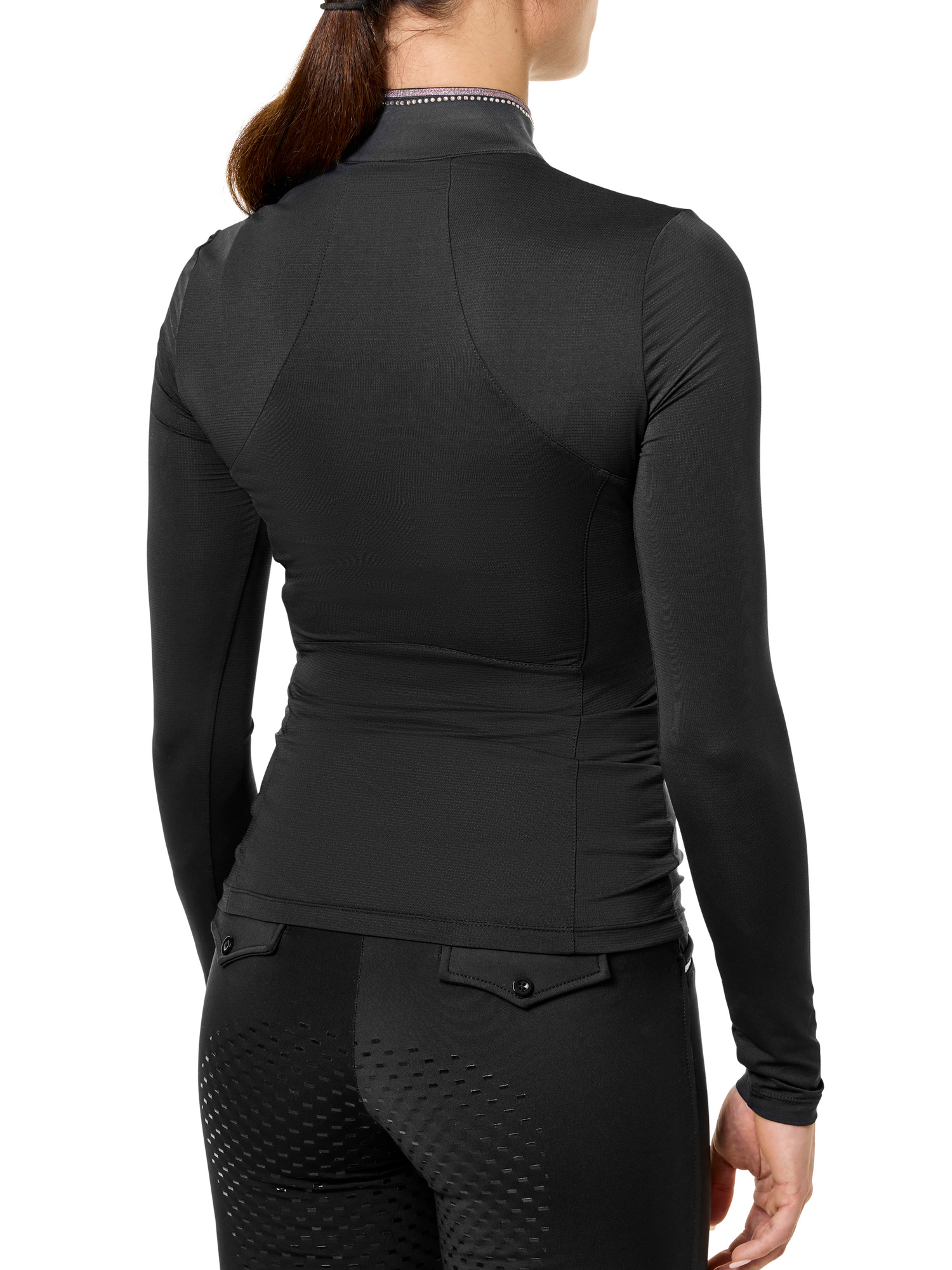 Equestrian Stockholm Glimmer Revenew Top Black Pink Glimmer