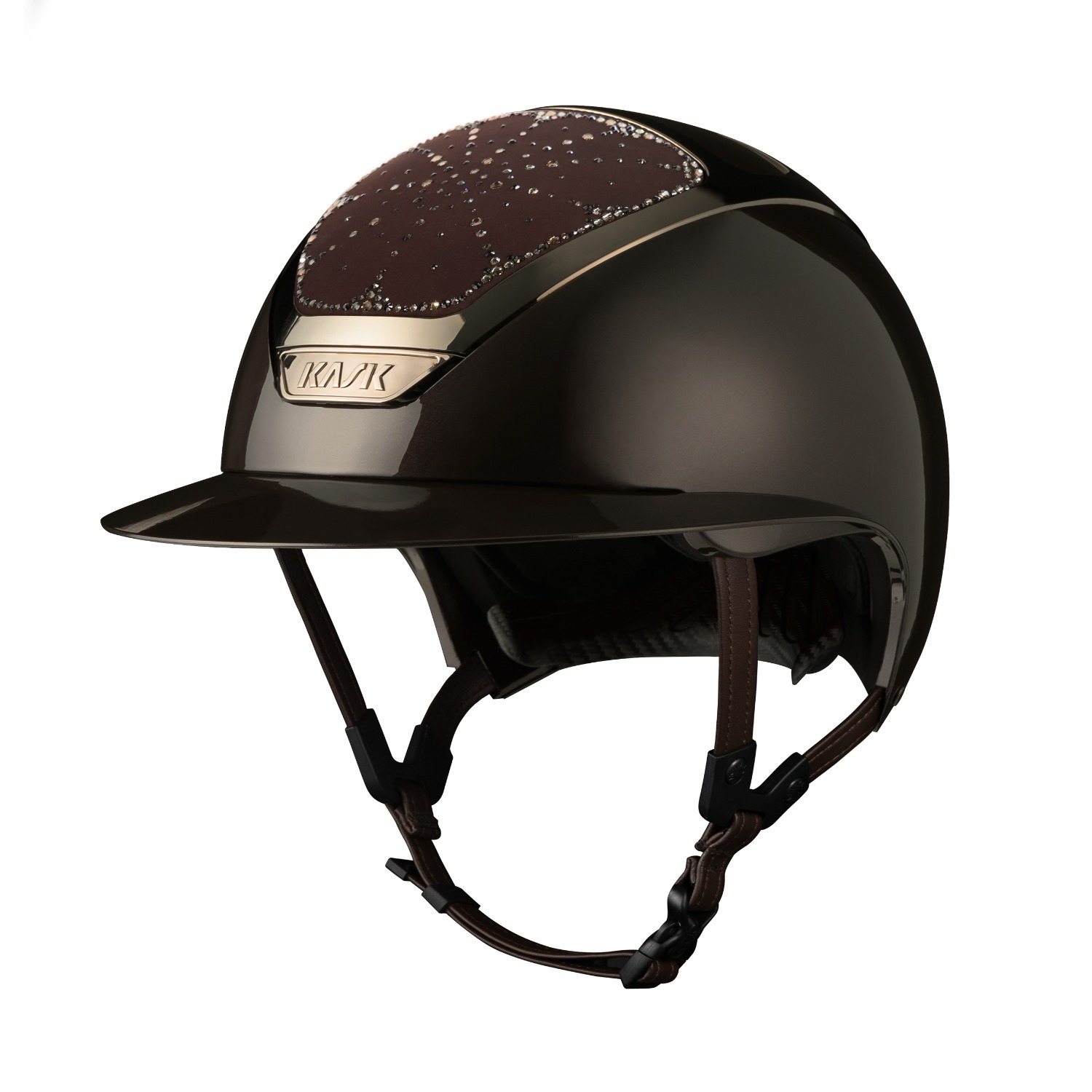 Kask Star Lady Pure Shine Chrome 2.0 Espresso Brown Crystals Riviera Greige
