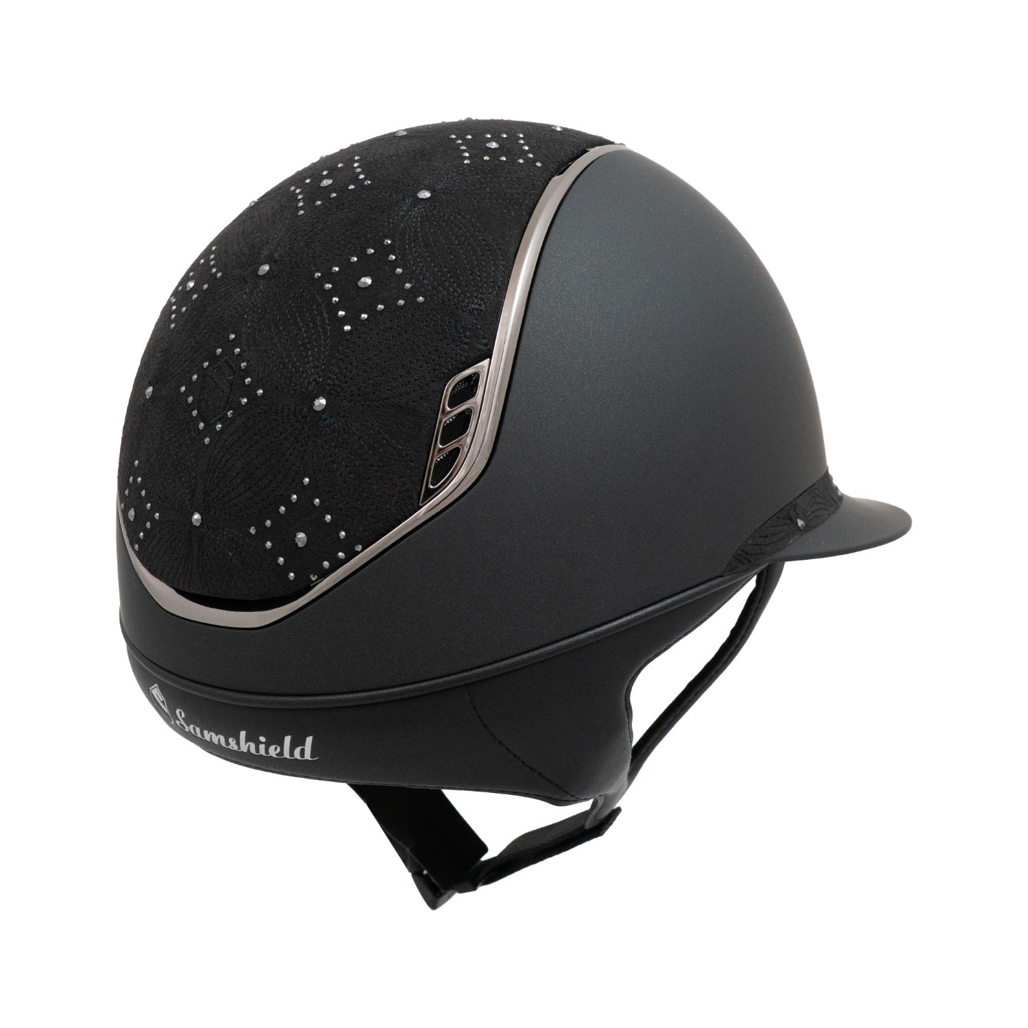 Samshield 2.0 Miss Shield Shadowmatt Zwart Celestial Top en Frontal Chrome Black Trim Blazon