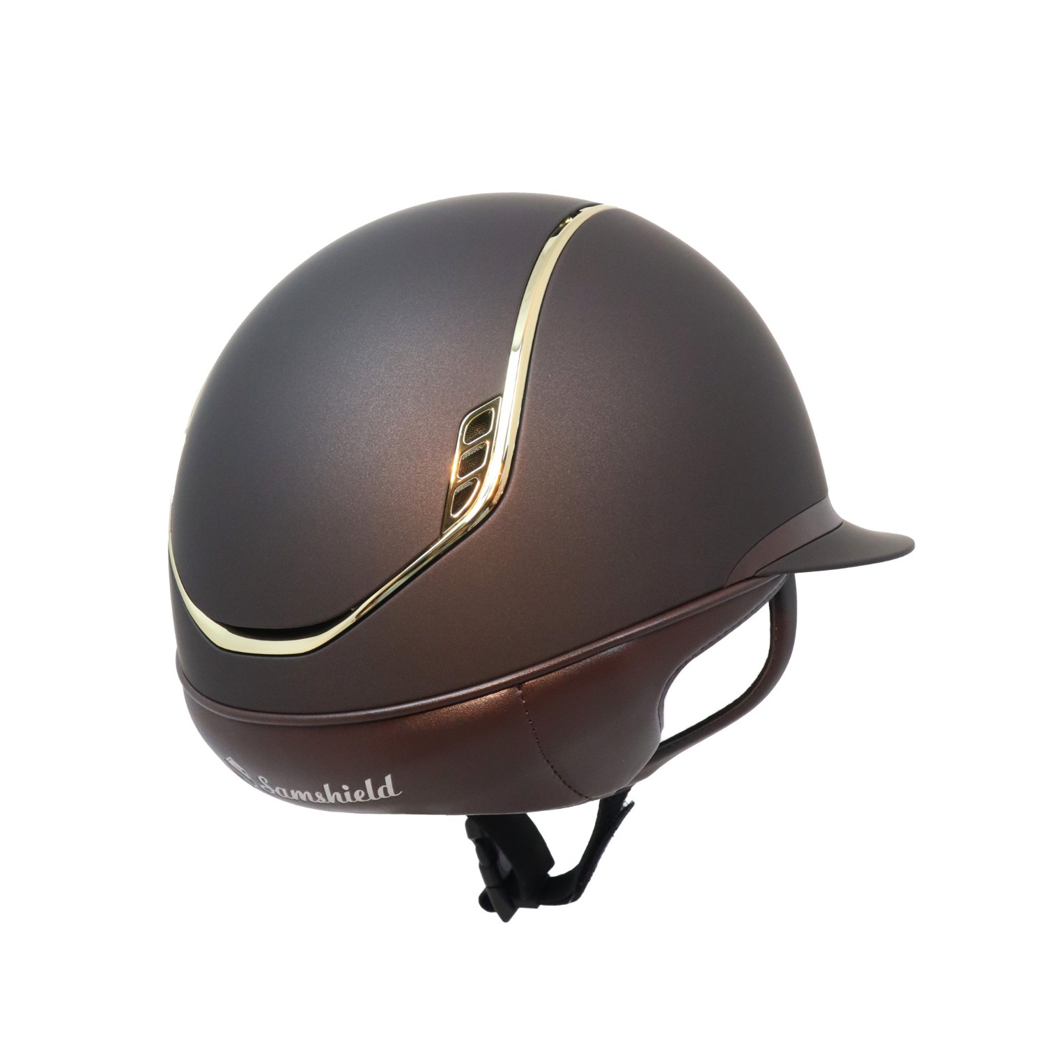 Samshield 2.0 Miss Shield Bruin Shadowmatt Gouden trim Blason 5 Swarovski