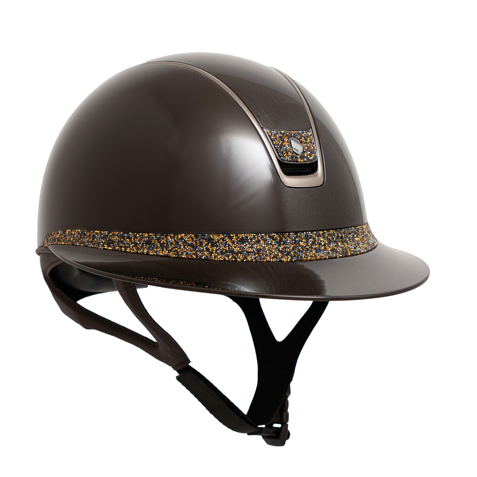Samshield 2.0 Miss Shield Glossy Brown Ultra Fine Rock Golden Topaz Frontalband Blazon