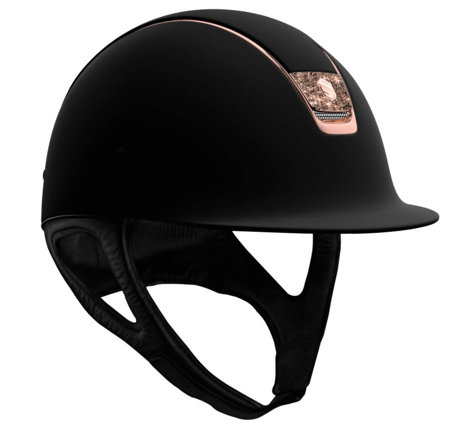 Samshield Shadowmatt Black Rose Gold Swarovski Fabric Blazon