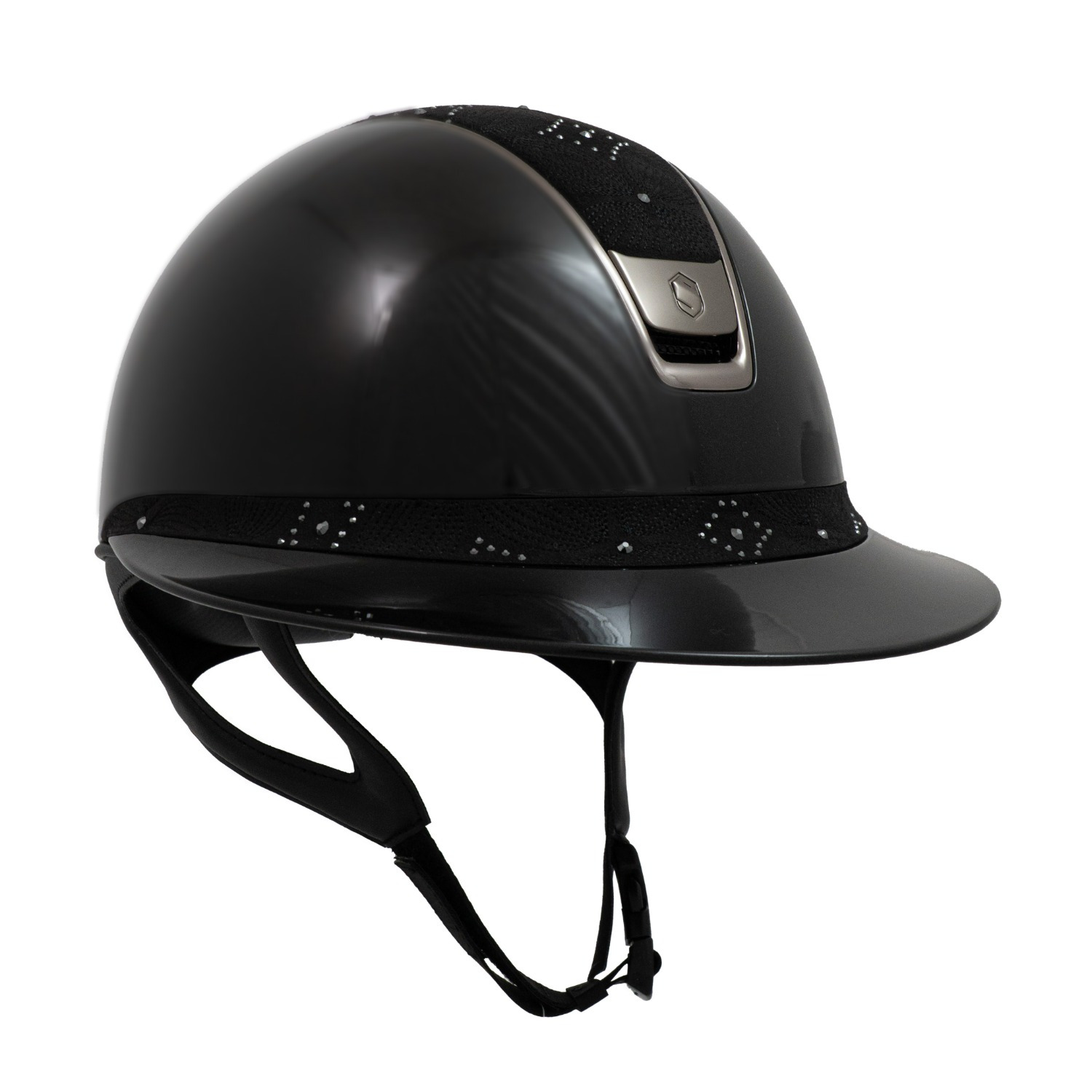 Samshield 2.0 Miss Shield Glossy Black Celestrial Crystal Chrome Black Trim Blazon