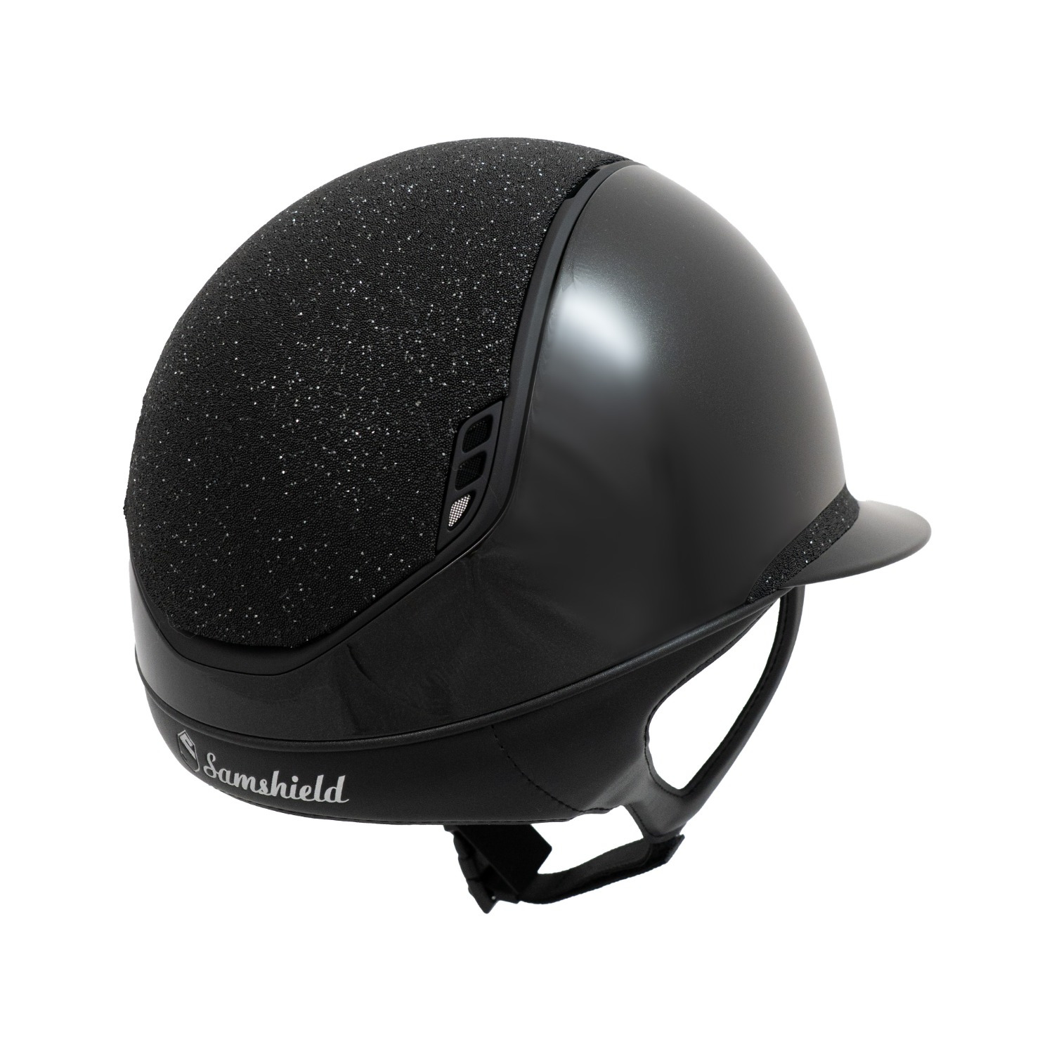 Samshield 2.0 MIss Shield Glossy Black Dark Line Crystal Fabric Top Frontalband