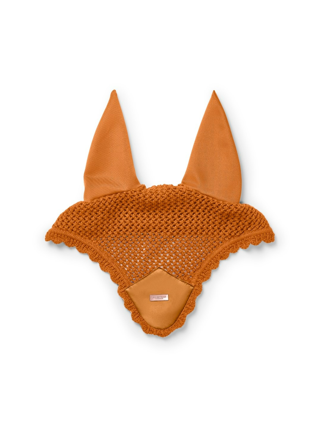 Equestrian Stockholm Satin Chestnut Ear Bonnet