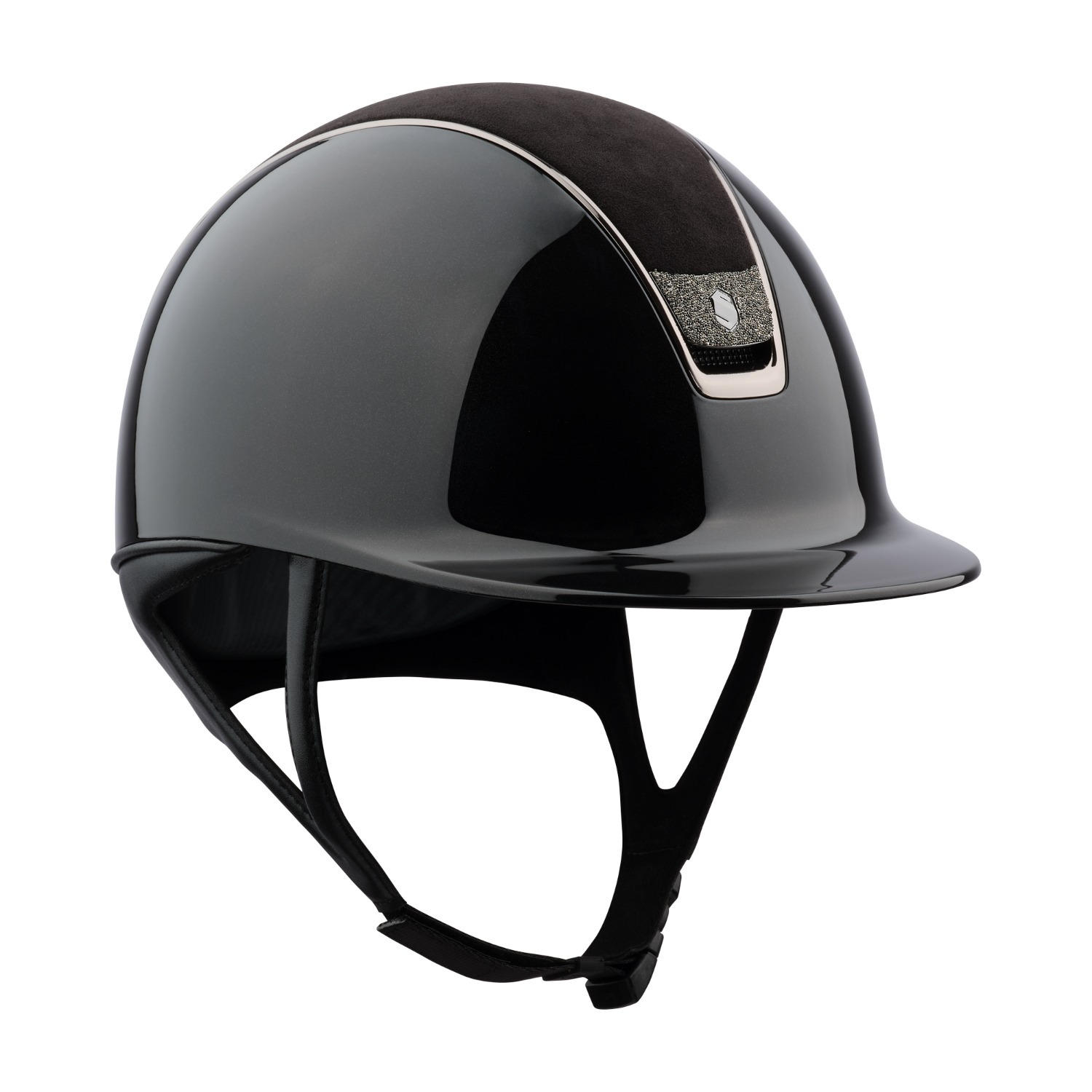Samshield 2.0 Cap Zwart Glossy Alcantara Crystal Fabric Blason Metal Eclipse