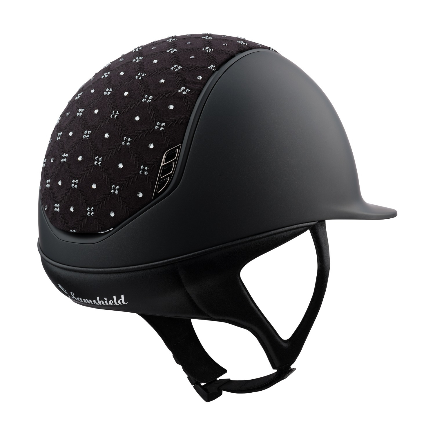 Samshield 2.0 Cap Zwart Shadowmatt Royal Flower Swarovski