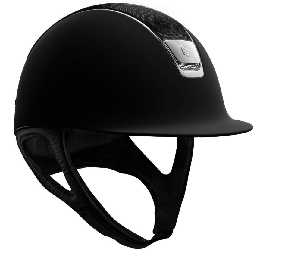 Samshield Shadowmatt Black Shimmer Top Silver Trim Blason