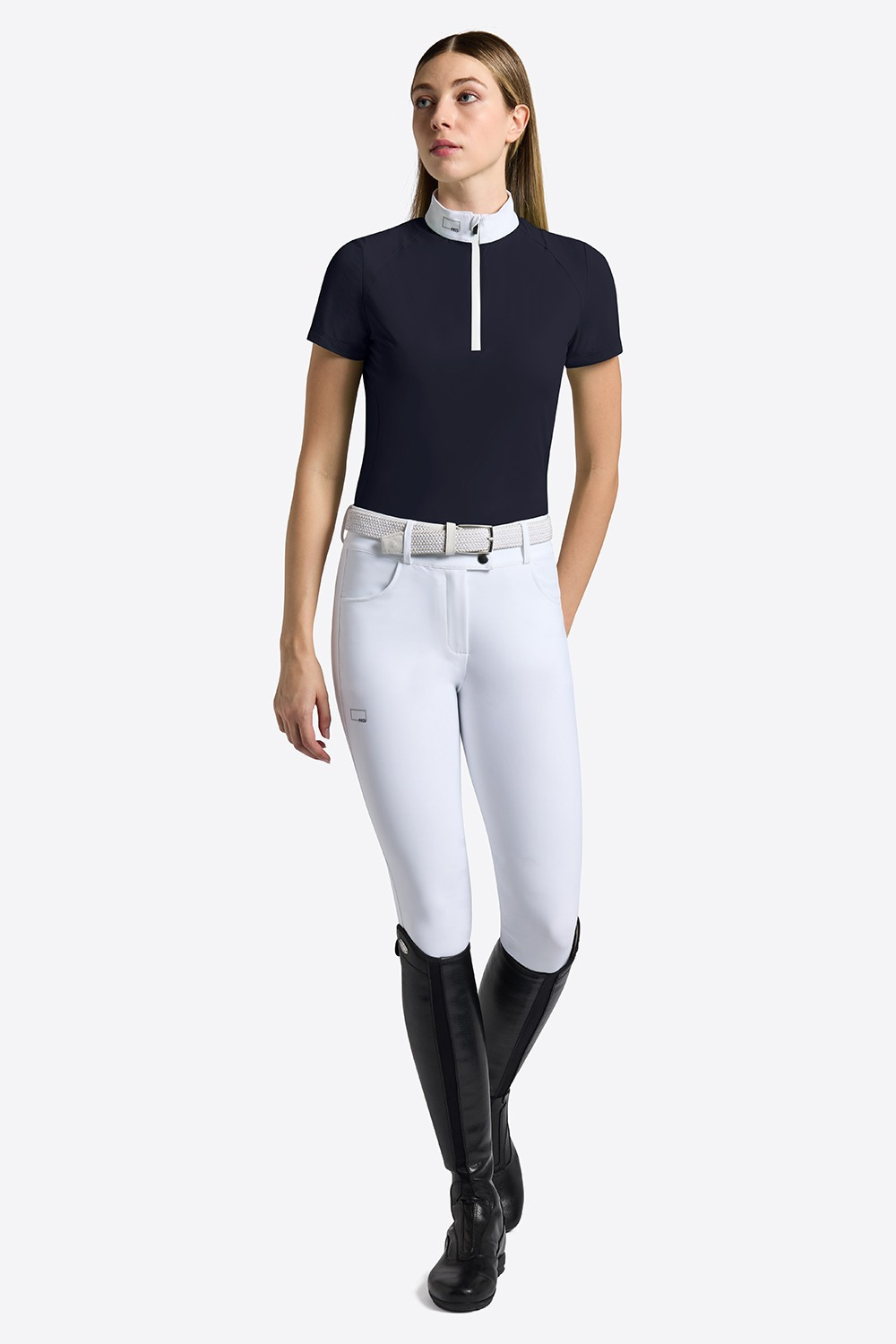RG SS25 Micro Perforated Jersey Inserts S/S Zip Wedstrijdshirt Dames