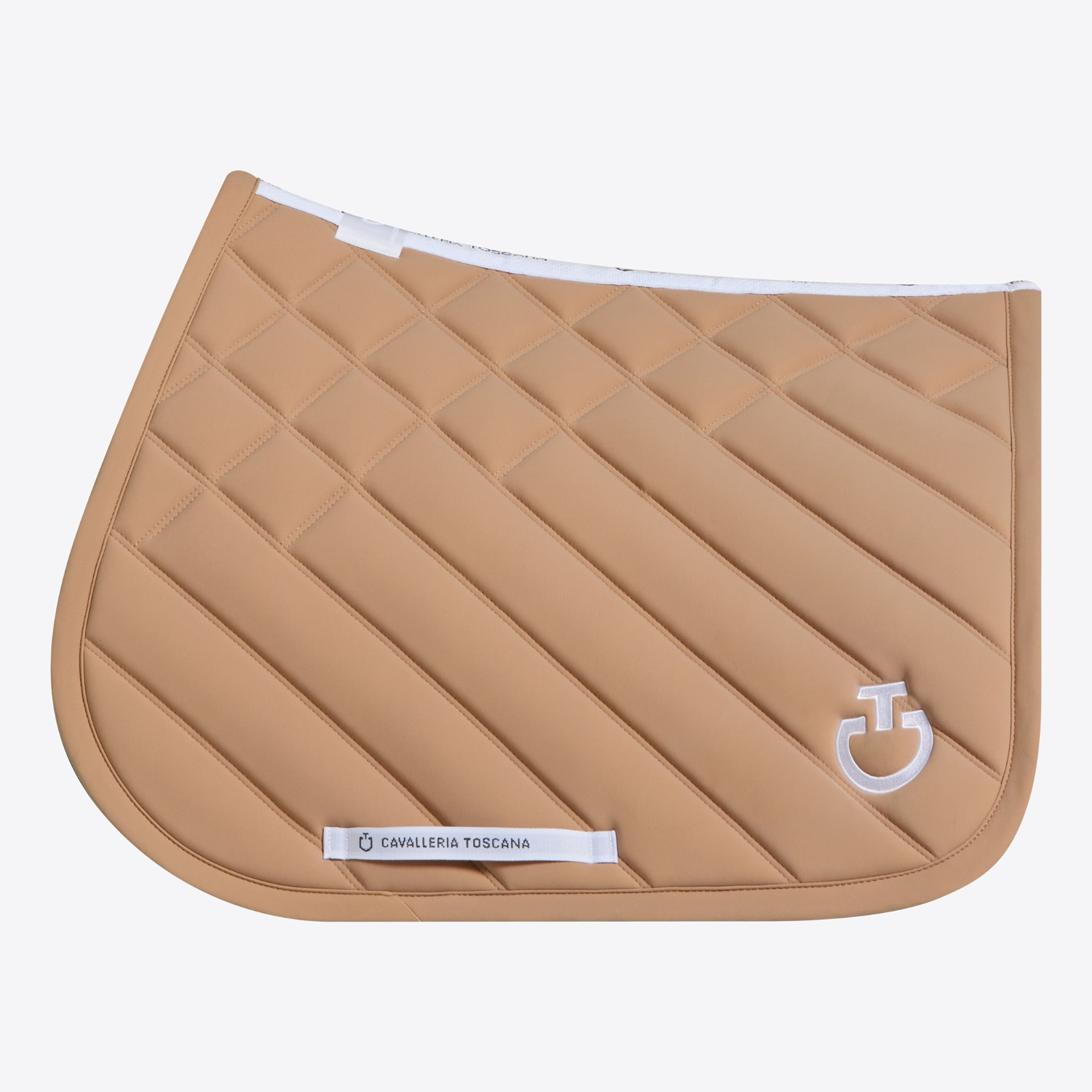Cavalleria Toscana SS26 CT Diamonds and Lines Quilted Jumping Saddle Pad