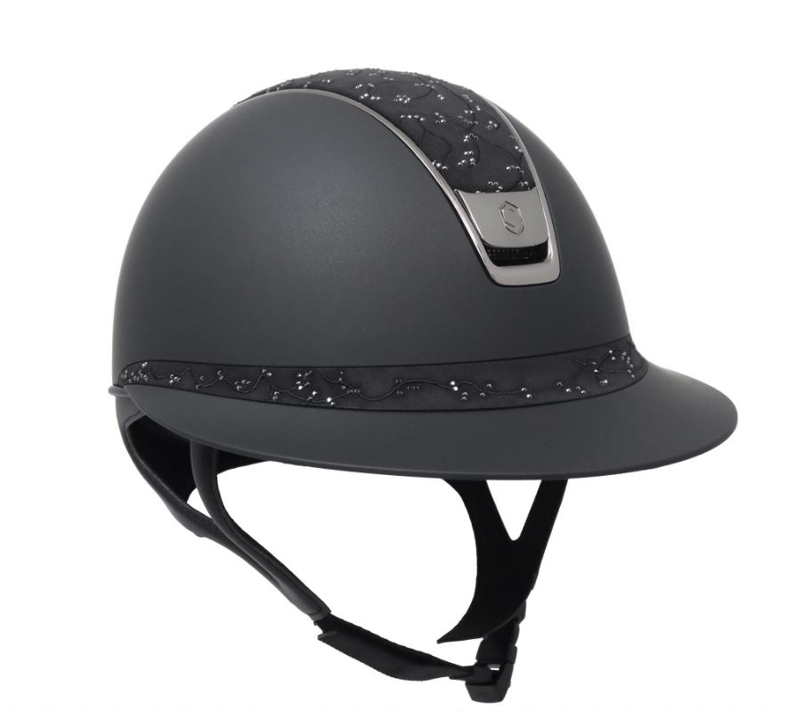 Samshield Miss Shield 2.0 Black Shadowmatt Crystal Leaf Top and Frontal Band