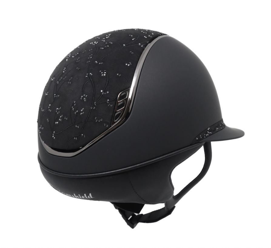 Samshield Miss Shield 2.0 Black Shadowmatt Crystal Leaf Top and Frontal Band