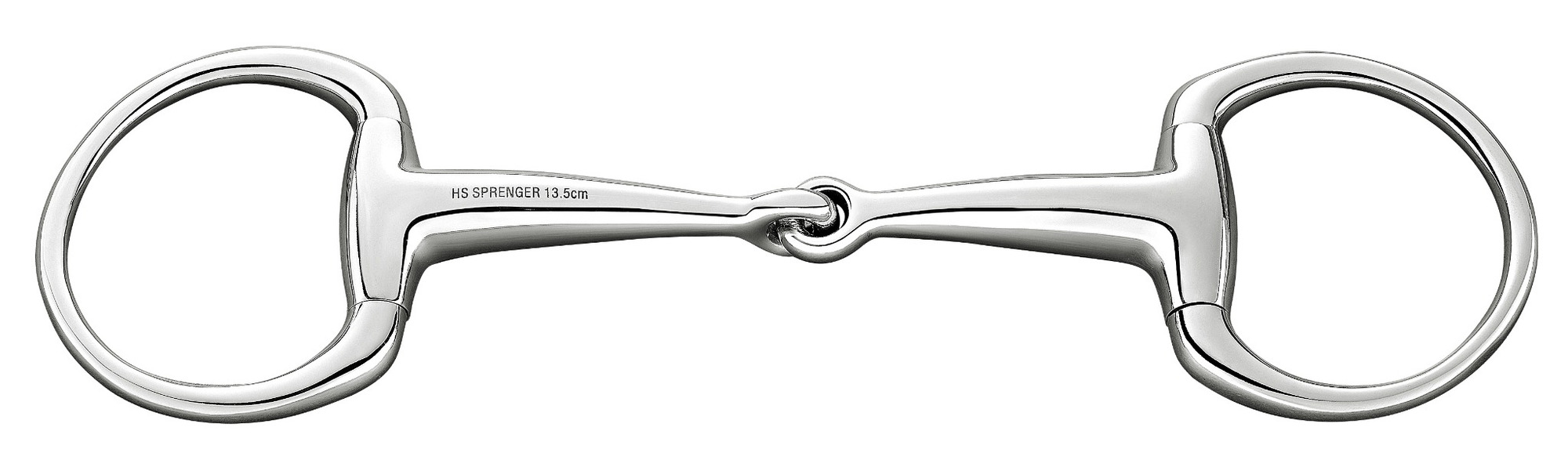 Sprenger Olivenkopftrense einfach gebrochen 16 mm Hardcarbon-Mundstück