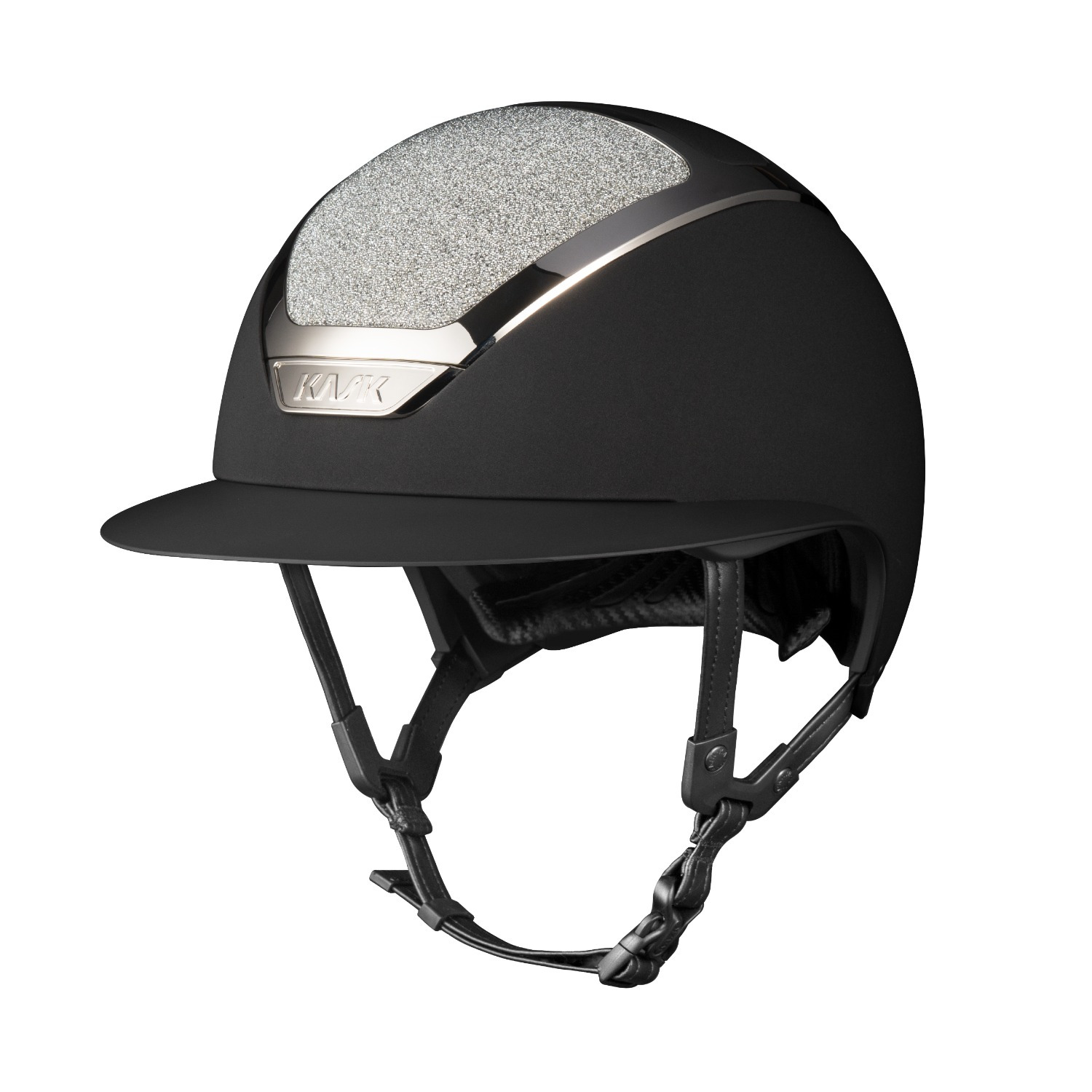Kask Star Lady Chrome 2.0 Crystals Carpet Schwarz-Silber