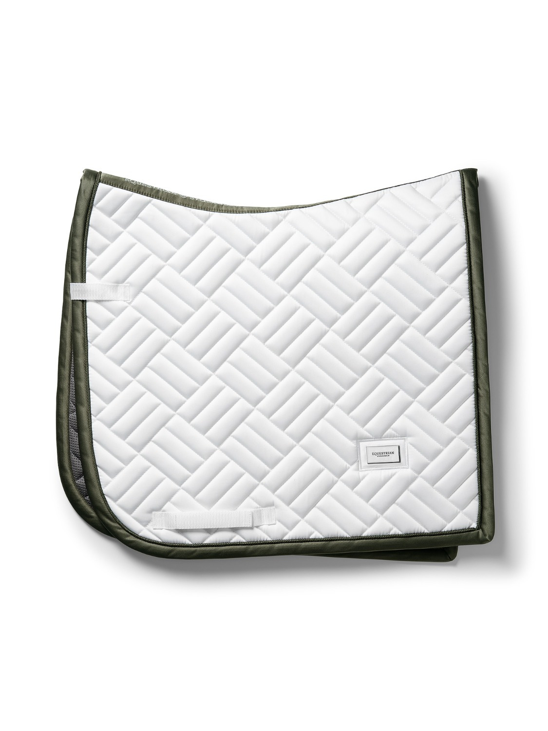 Equestrian Stockholm FW'24 Striking Valley Modern White Dressage Saddlepad
