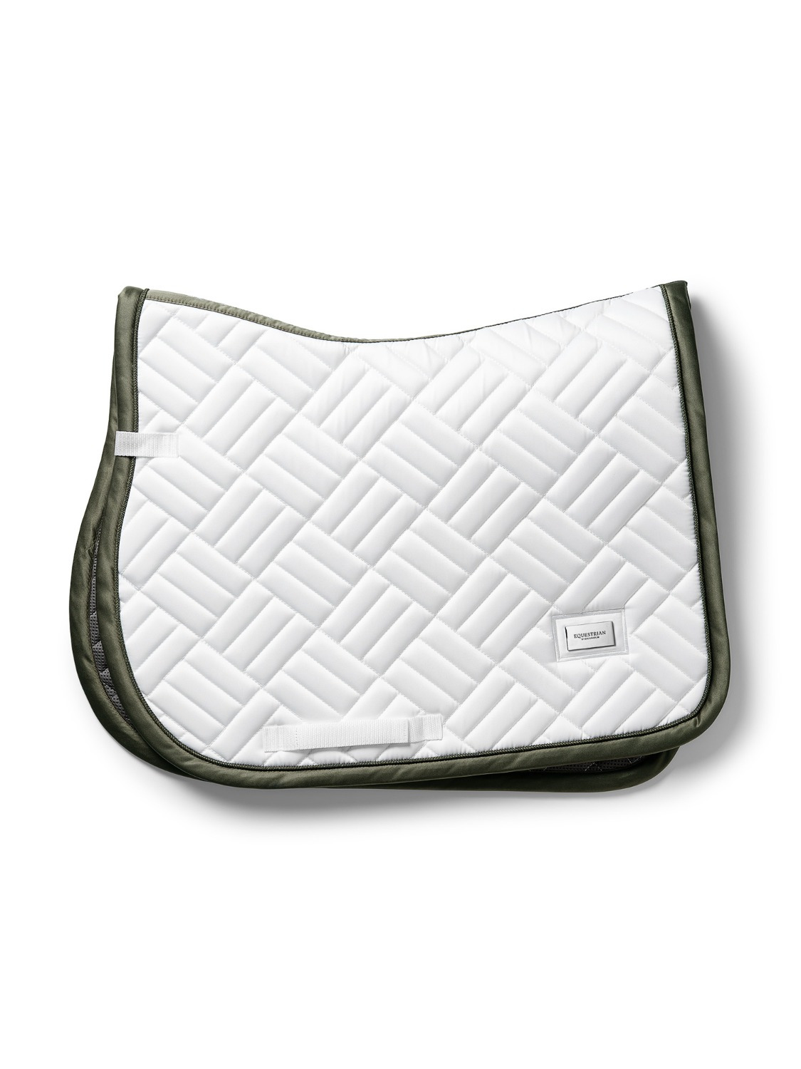 Equestrian Stockholm FW'24 Striking Valley Modern White jump saddlepad