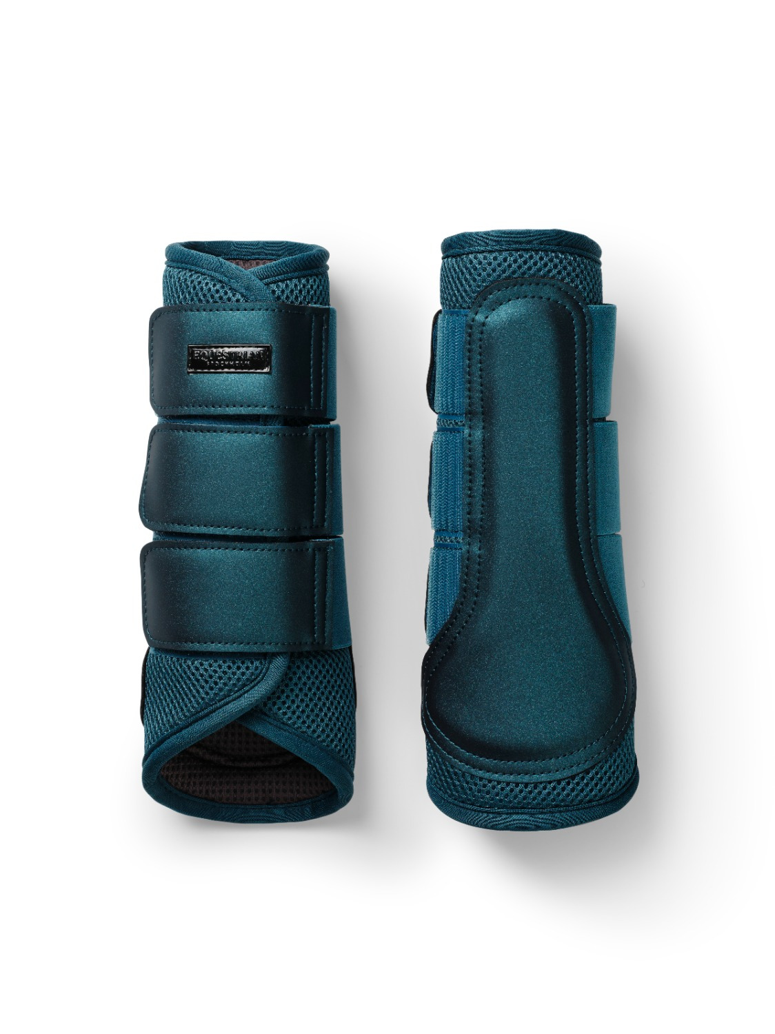 Equestrian Stockholm FW25 Teal Blue Classic Mesh Brushing Boots