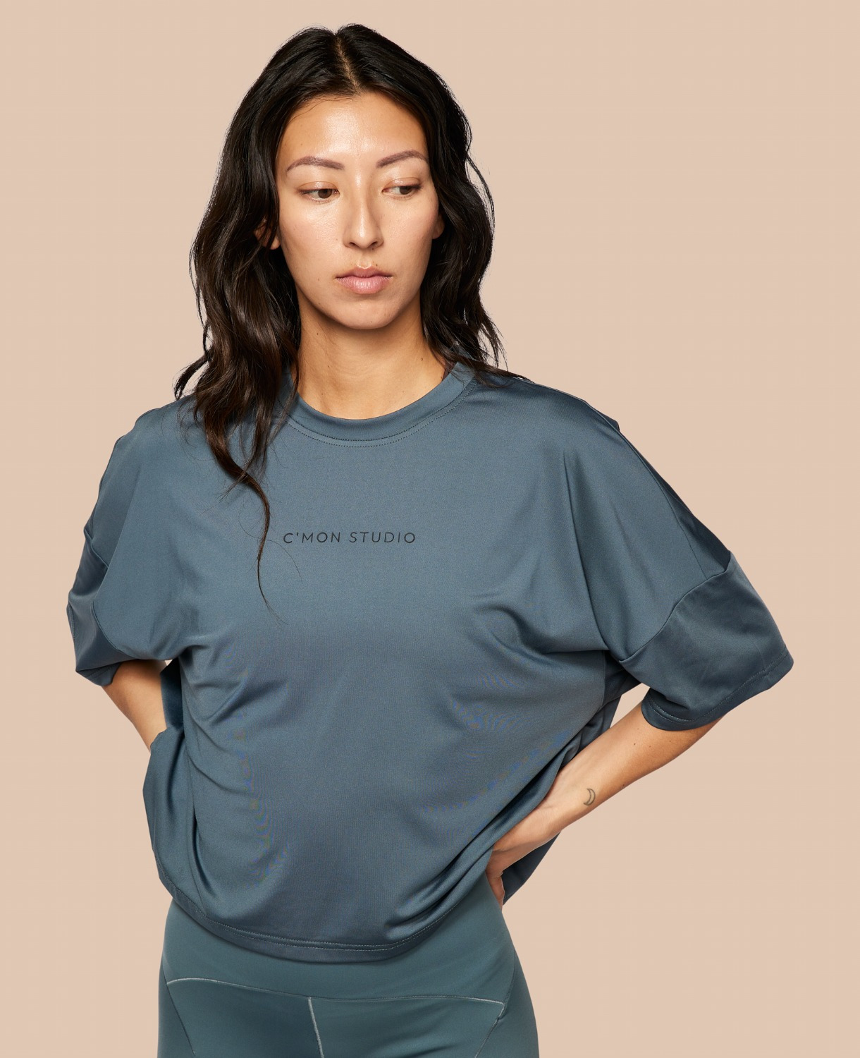 C'MON STUDIO Boxy Kurzarm-Trainings-T-Shirt