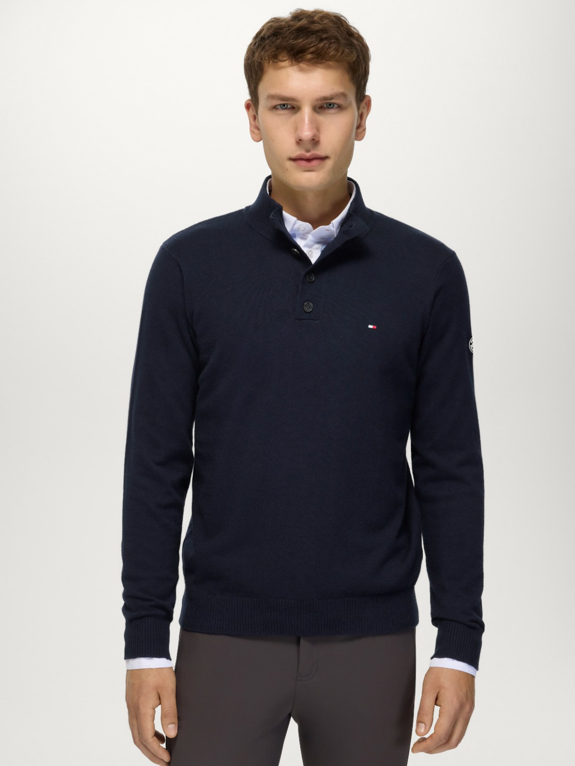Tommy Hilfiger FW26 Heren 1/4 Button Sweater Scott