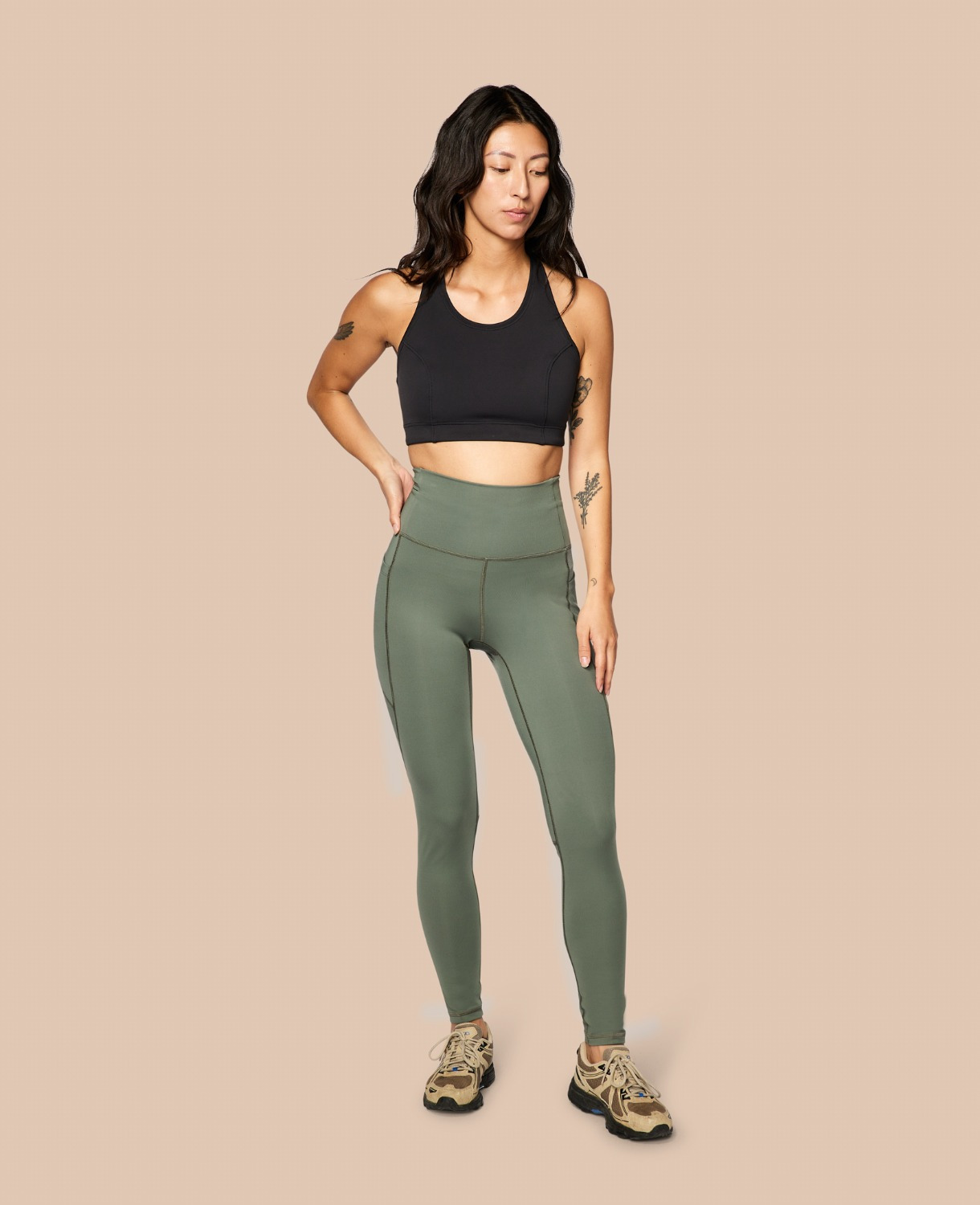 C'MON STUDIO Leggings mit Seitentaschen