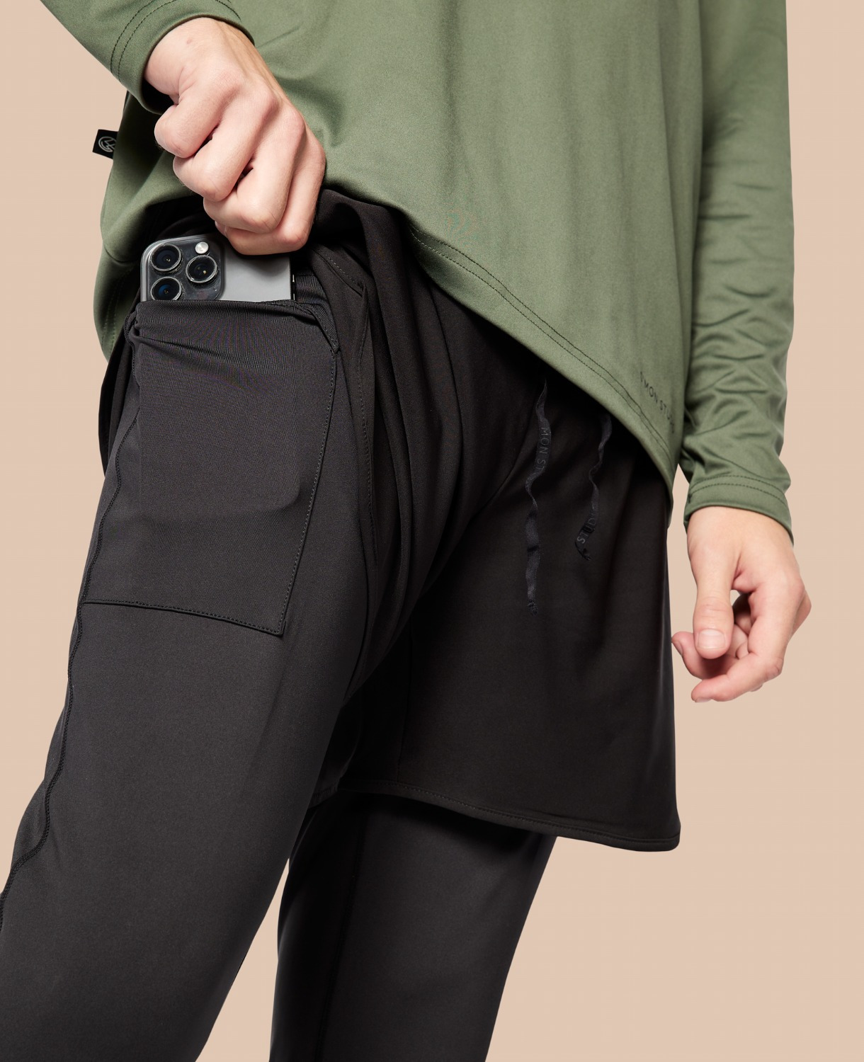 C'MON STUDIO Herren-Tights mit Shorts