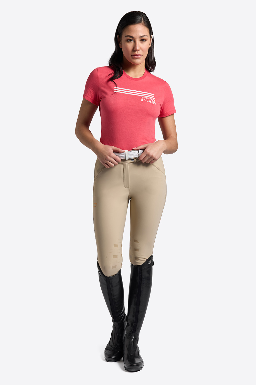 RG SS'24 Triple Bar Baumwoll-T-Shirt für Damen