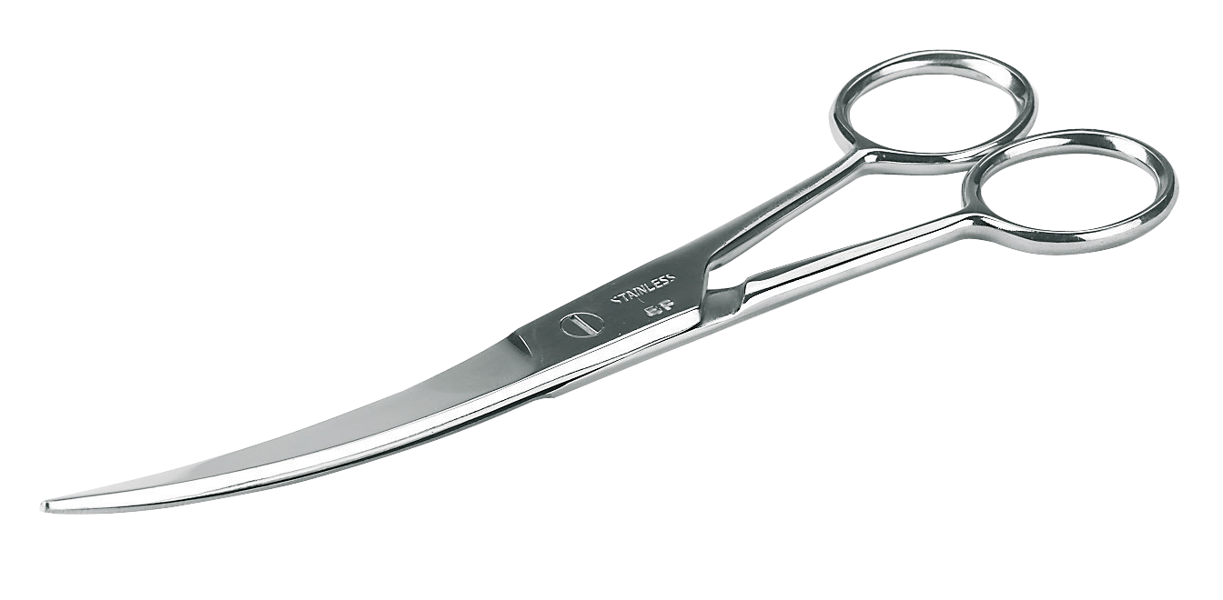 Curved Grooming Scissors 19 cm